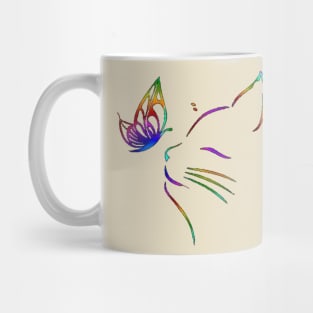 My playful cat makes me happy ! Mug